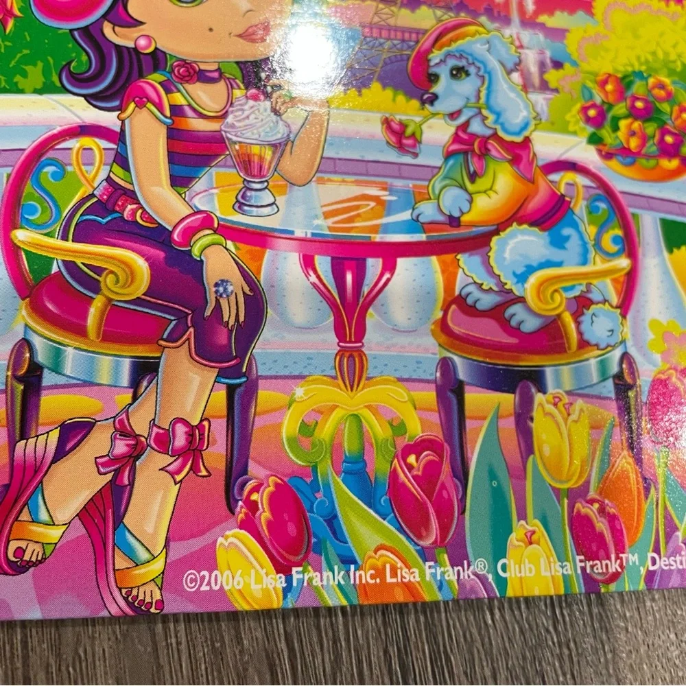 Lisa Frank Y2K Vintage Bright Colorful Folders Lot of 3 2005-2006